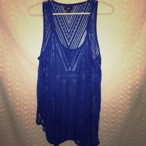 Blue Sheer Deco Tank